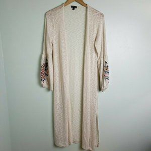 Art Class Long Floral Cardigan Girls Sz 14/16